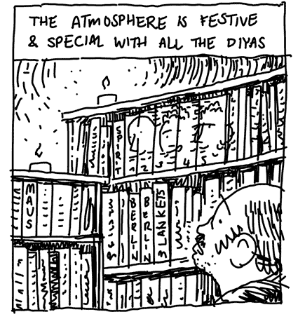 THE ATMOSPHERE IS FESTIVE & SPECIAL WITH ALL THE DIYAS