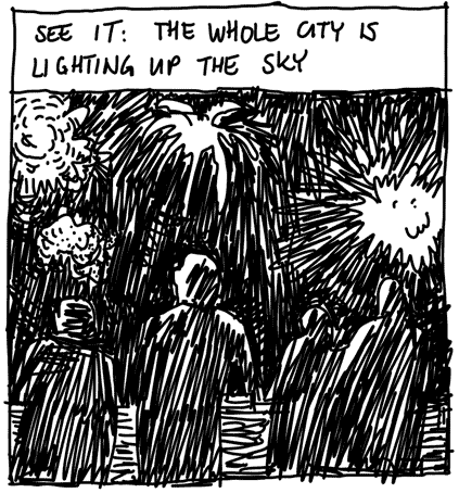 SEE IT: THE WHOLE CITY IS LIGHTING UP THE SKY